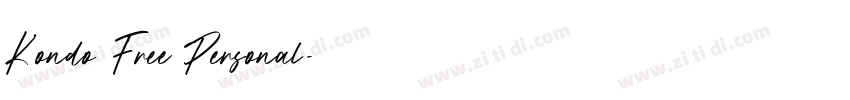 Kondo Free Personal字体转换